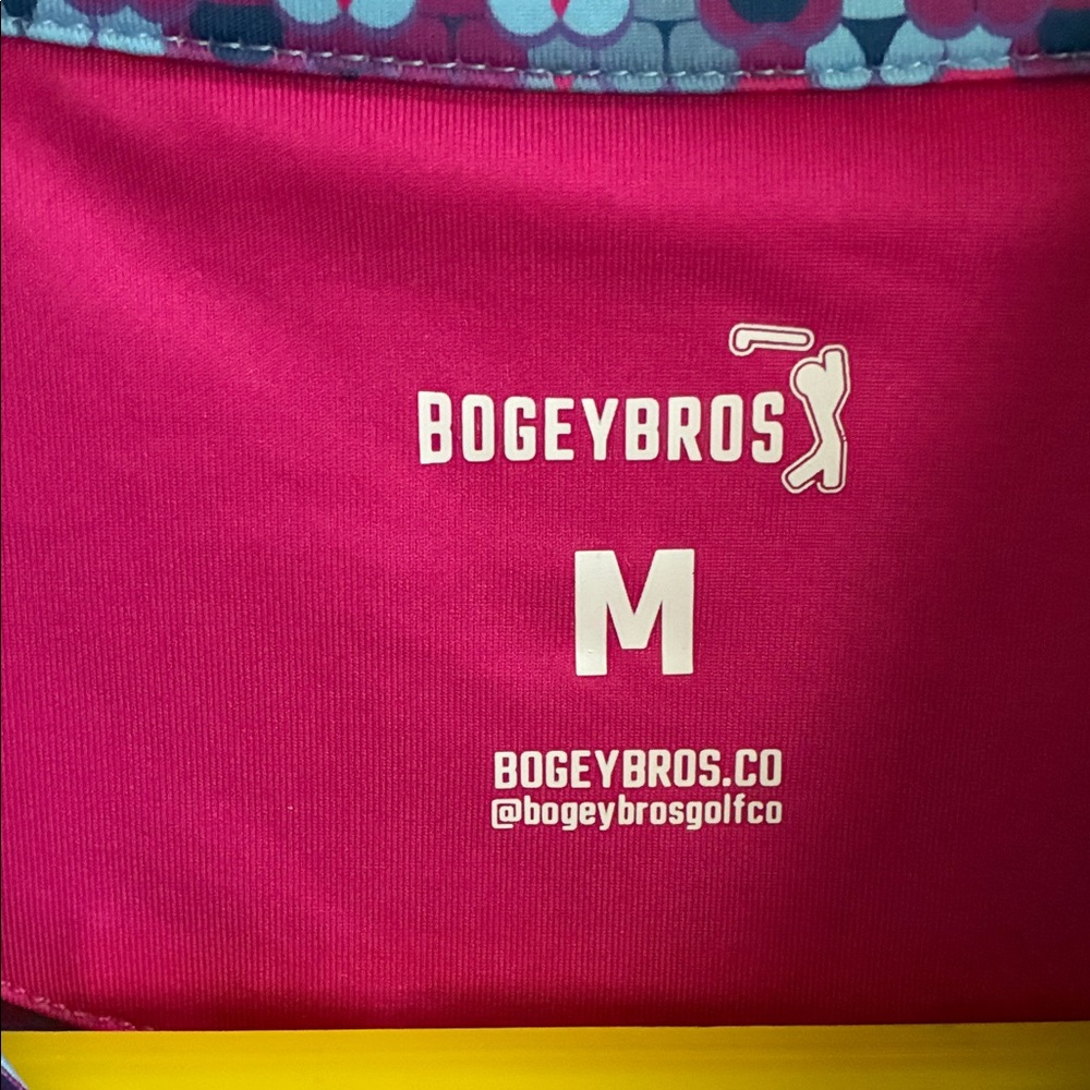 Bogey Bros- Vibrant Purple and Blue Polo Shirt- sz M - Picture 4 of 7